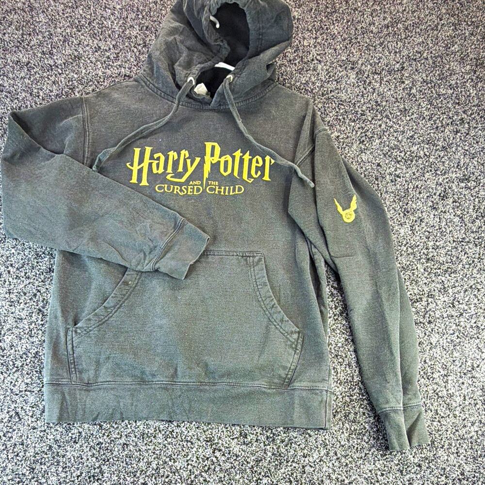 Independent Trading Co Harry Potter Cursed Child Gray Pullover Hooded Fleece S